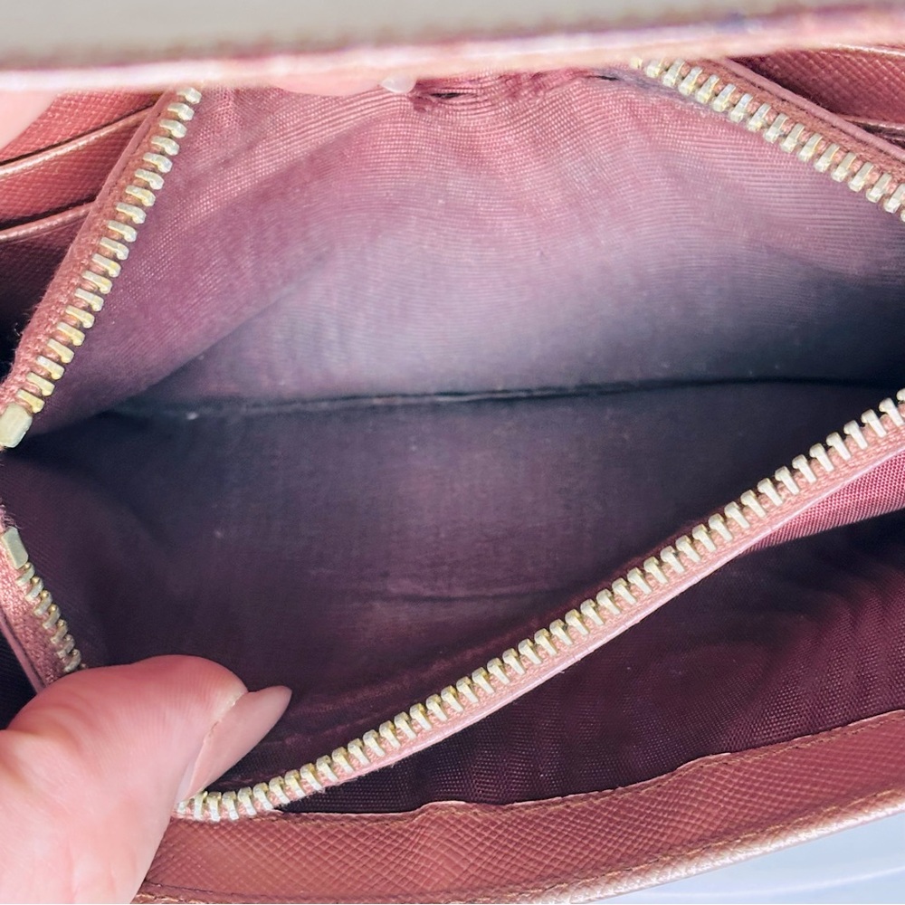 Prada Blush Pink Metallic‎ Style Women's Long Wallet - Fair Condition - Picture 13 of 13